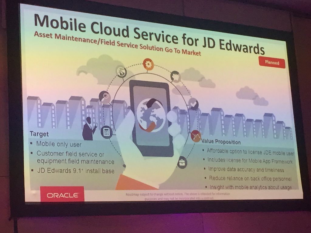 suliyar's tweet image. Lyle discussing #OracleMCS with JD Edwards as part of THRIVE #JDESummit16