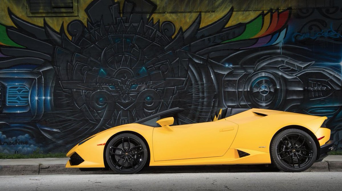 BBC_TopGear's tweet photo. Direct from Miami: here are ten things we learned about the Lamborghini Huracán Spyder https://t.co/sMcXTYrFfm https://t.co/fBTwPcwe6M