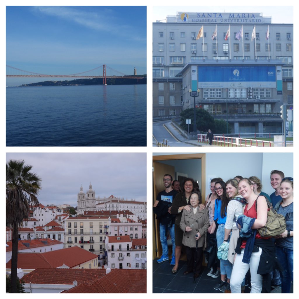 Studiereis Lissabon 2016 <a href="/viaazwolle/">Hogeschool Viaa</a> We're having a great time! #hbov #SantaMariaHospital #RedCrossLisboa
