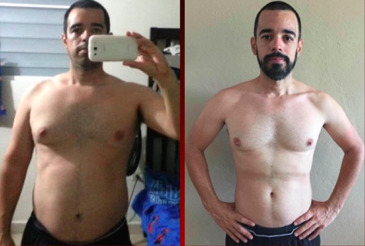 #TransformationTuesday - Arnaldo F. lost 56 lbs and 7 inches with two rounds of Insanity Max:30!