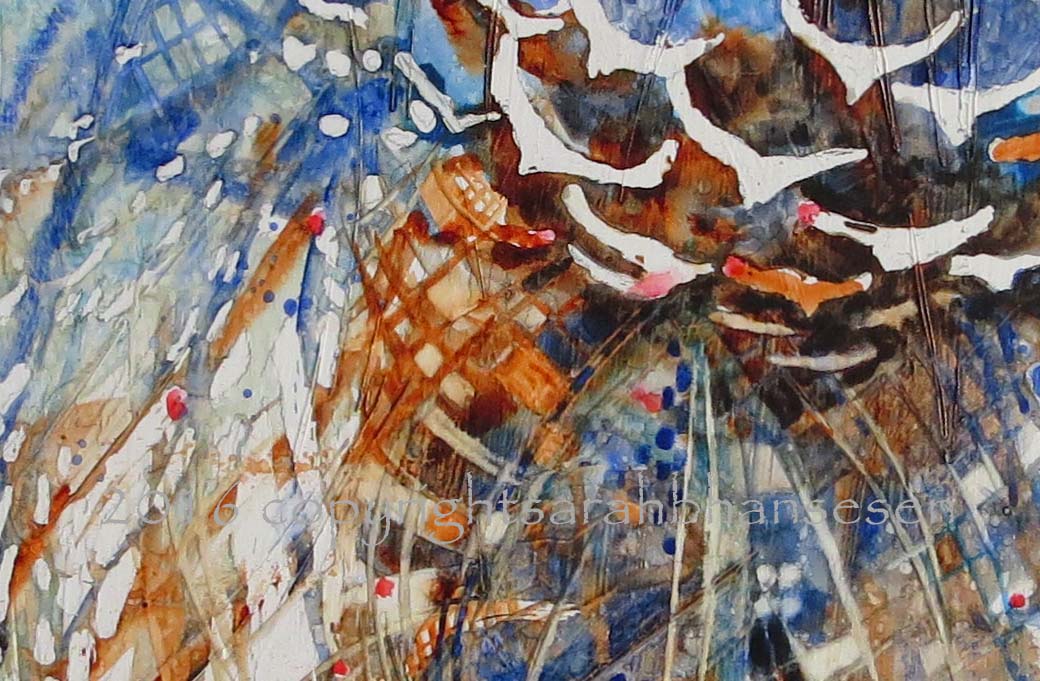 SbhansenART's tweet photo. #new #painting #rainbows in the #snow. https://t.co/ZhGW55DAjy. #watercolor #art #winter #pinecone #pacificnw https://t.co/VGBkNUNipQ