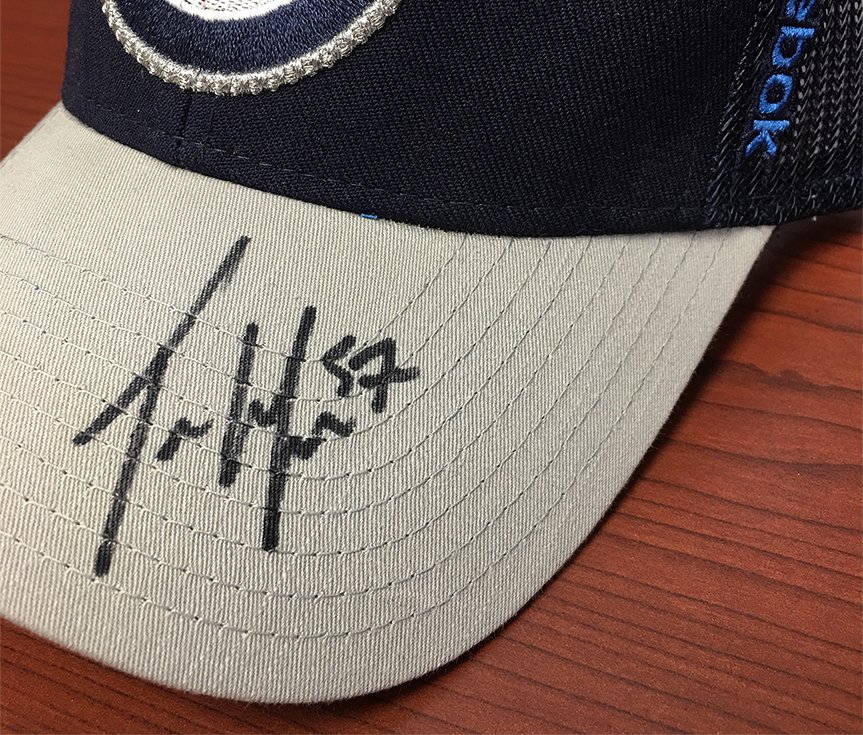 VickarChevrolet's tweet photo. We are giving away this Signed #TylerMyers Hat! Follow us & Retweet to be entered to WIN! #winnipegjets #vickar https://t.co/JDO5I9Rnpc