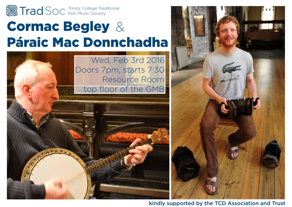 Very excited for this recital tomorrow - Cormac Begley and Páraic Mac Donnchadha! 
facebook.com/events/8054265…