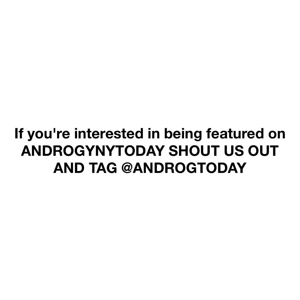 ANDROGToday's tweet photo. #AndrogynyToday #Androgyny https://t.co/w6sqwQh5Ar