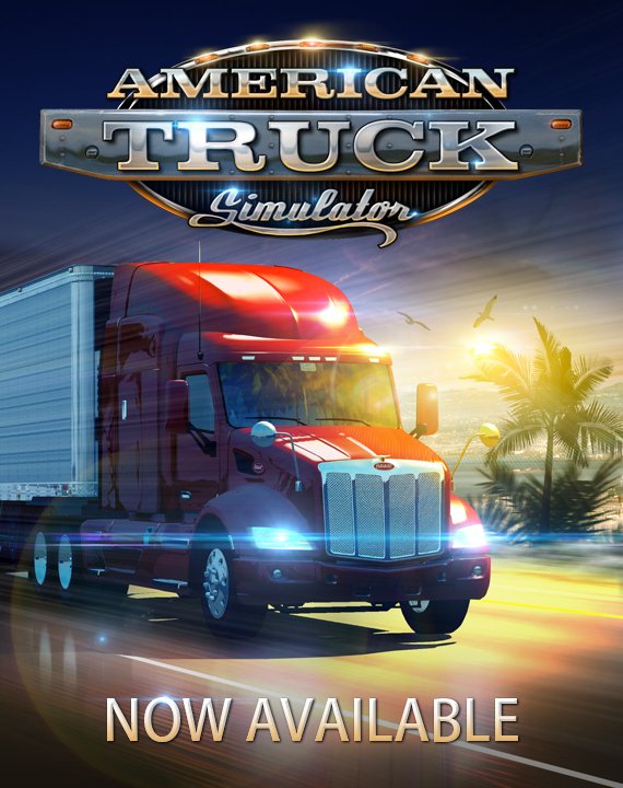 SCSsoftware's tweet photo. American Truck Simulator has been released!

Buy the game now. Start your own journey. https://t.co/aiHTc500Ei https://t.co/xCuftvICN5