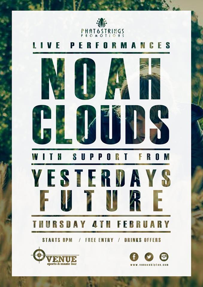 VENUESkipton's tweet photo. This Thursday is our acoustic night with @noahcloudsmusic &amp; @Y_FBand hosted by Phat6strings promotions Don't miss it https://t.co/DrgYVwuhdE