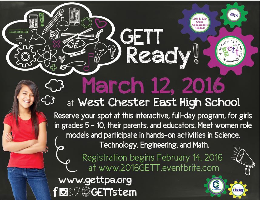 GETTstem's tweet photo. Only TWELVE days until registration opens! Are you ready for #GETT2016? https://t.co/b6BqlP2VCO