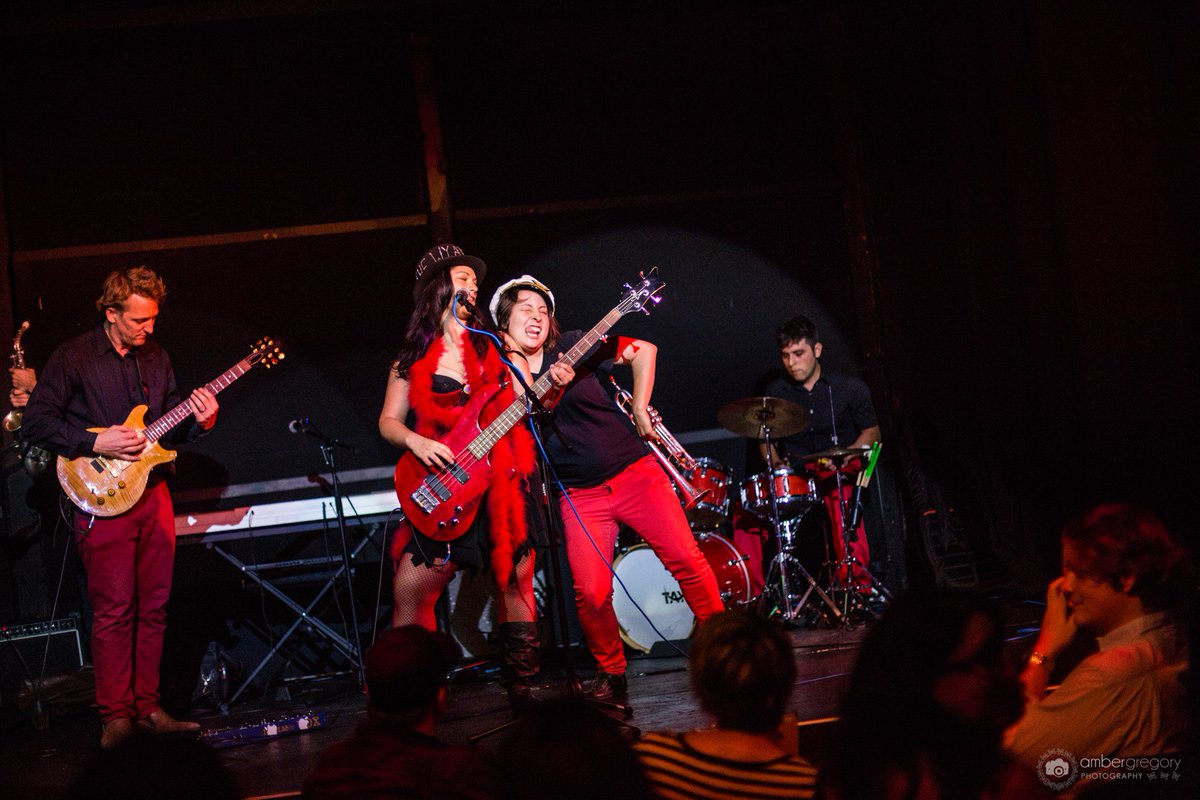 We got weird in a burlesque show at the @BoomBoxSF with Clavicle Cupcake... #SlamRock #burlesque
