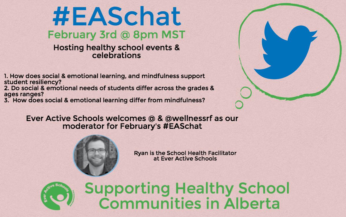 wellnessrf's tweet image. Join me tomorrow @ 8pm MT for the next #EASchat on social/emotional learning! @KimHlewka @ChrisFenMac @EverActiveAB
