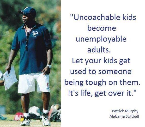 BounceNation2's tweet photo. Uncoachable kids become unemployable adults.  Allow your child to get feedback and develop. https://t.co/aXovyr9Ehx
