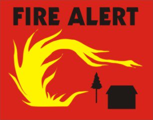Red Flag Alert Today for The Granite Shoals Area due to High winds from approaching front.