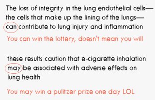 GloopXYZ's tweet image. Really @dlakshmin ? "the fact remains that e-cigs aren’t doing lungs any favors" - links to article that states....