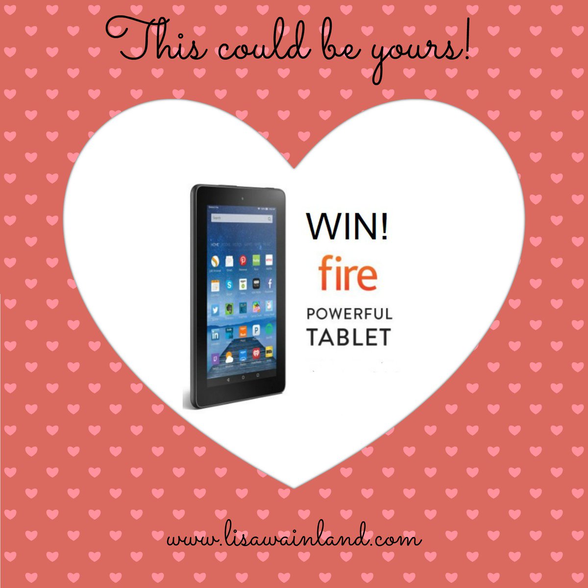 Amazing Kindle Fire Giveaway! Click link to enter gvwy.io/sxckhhg 💗 to my readers #giveaway #win #kindle