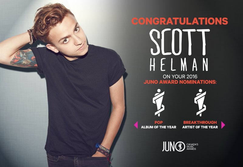 Super honored to be nominated for 2 JUNO awards… This has been an unbelievable experience so far! <a href="/TheJUNOAwards/">The JUNO Awards</a>