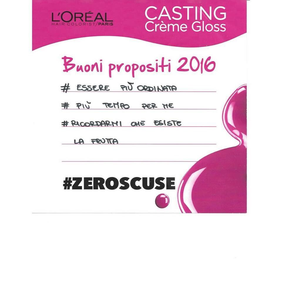 PaolaBuonacara's tweet photo. Nel 2016 #zeroscuse !! E voi quali buoni propositi avete? #lorealit #loreal #fblog #paolabuonacara https://t.co/Ha66pMUZZs