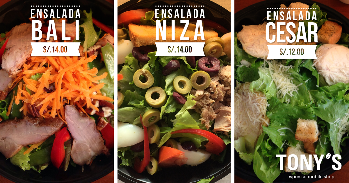 TonysCafePE's tweet photo. Refréscate con nuestras deliciosas #ensaladas y disfruta del #verano sin preocuparte ;) https://t.co/BM8tMBnKba