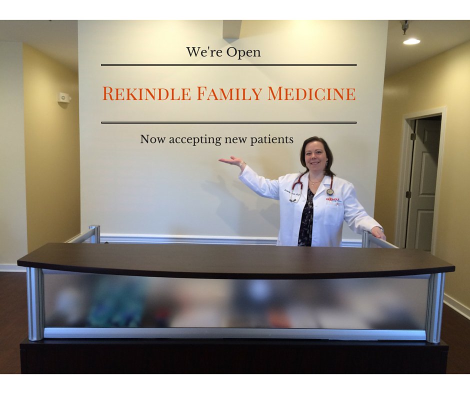 We're open. Now accepting new patients! To learn more: rekindlefamilymedicine.com