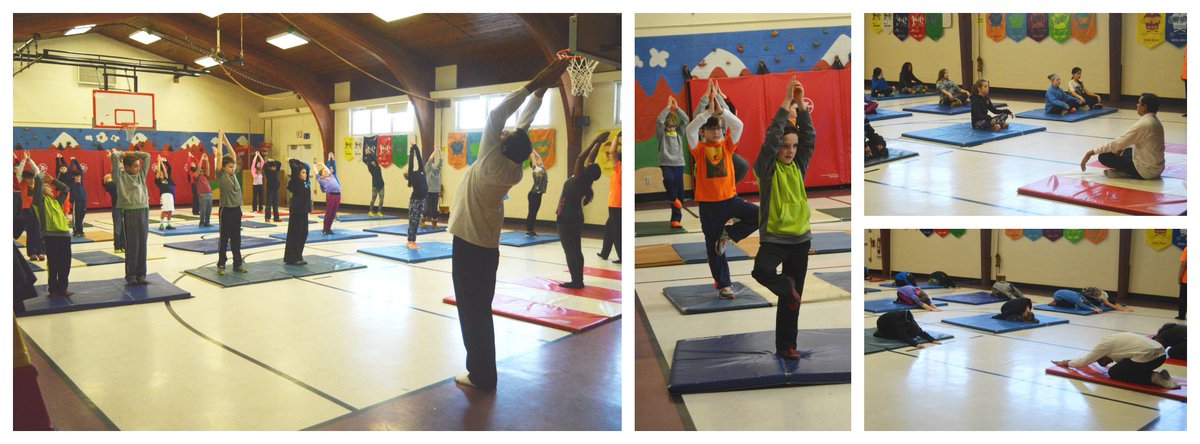 WestChesterASD's tweet image. Students at #ExtonES participated in #Yogathon during gym class!