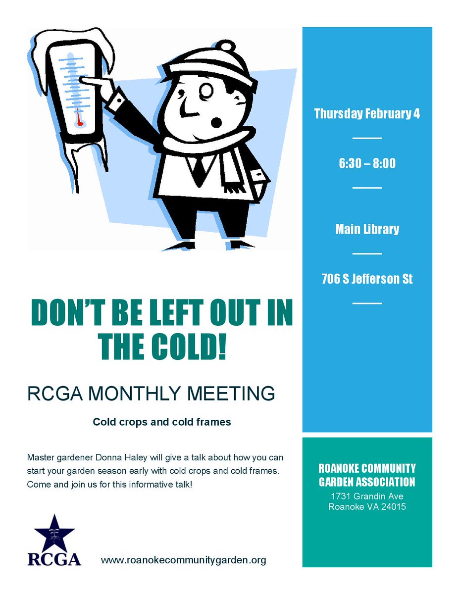 Gardens4RCGA's tweet image. Don't get left out in the cold! Come to our monthly meeting and learn about #coldframes #coldcrops #rcga