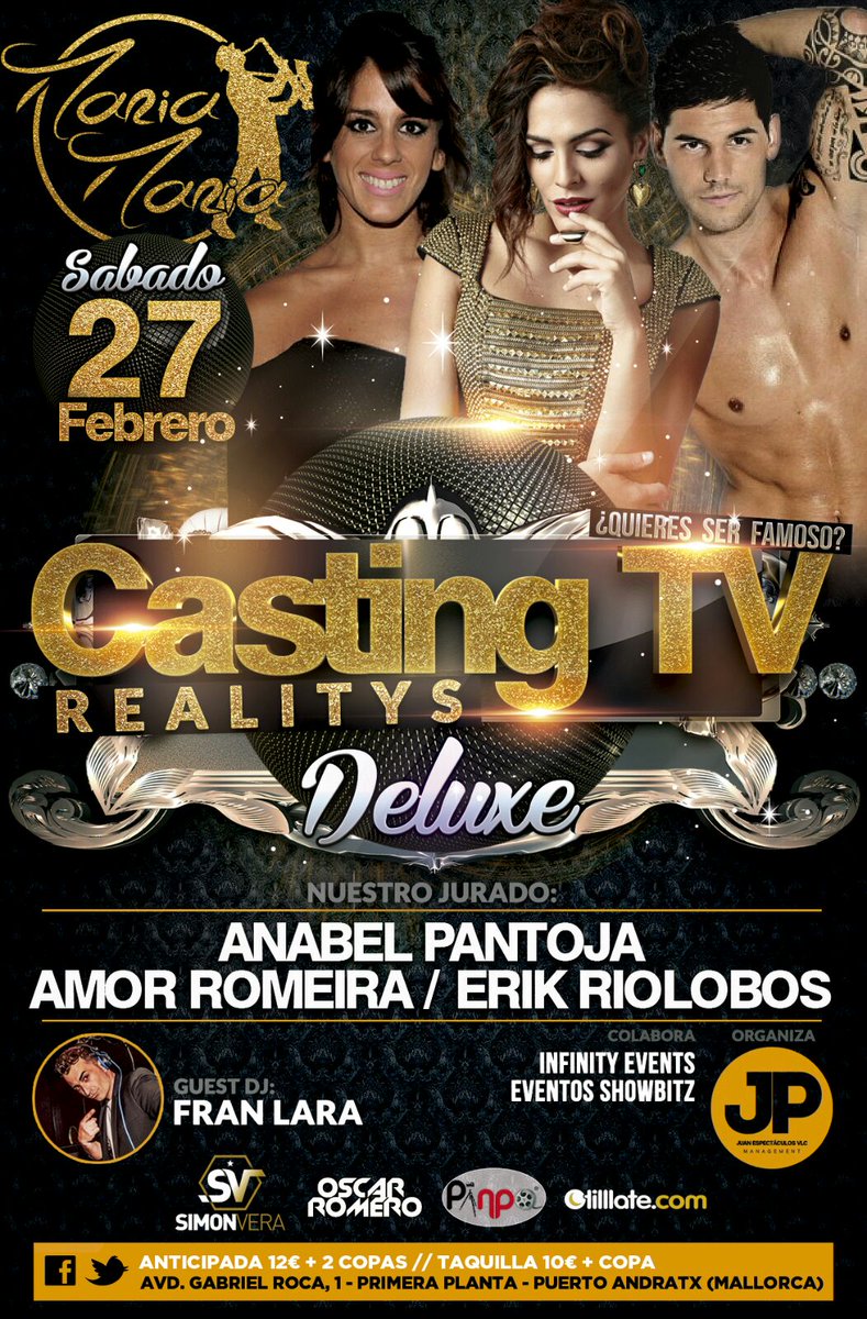 FranLara__'s tweet photo. COMENZAMOS A CERRAR FECHAS DE MARZO16 

#CASTINGREALITYTV 
#FAMOUSNIGHT 

LLÁMANOS !! : 615820800 https://t.co/Q0yjPMH4h1