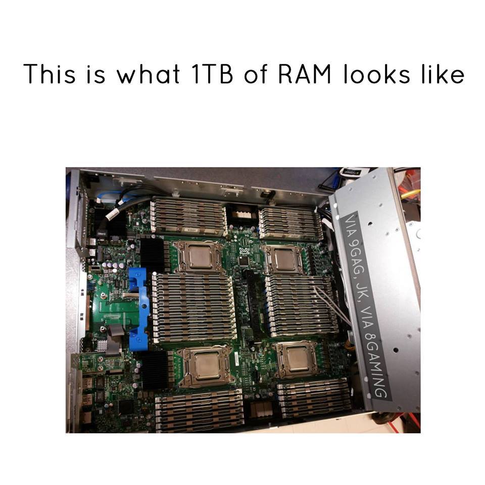 DragonPrez's tweet photo. Overboard? nah!!! need moar RAM!!! #geek RT @Hacknowhow: So you think you have a powerful computer https://t.co/zTOHsza0da