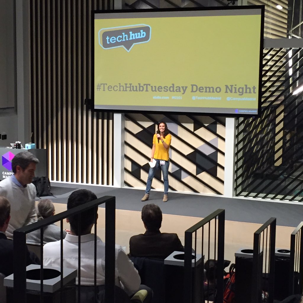 This evening start ups present their projects in #TechHub <a href="/TechHubMadrid/">TechHub Madrid</a> <a href="/CampusMadrid/">CampusMAD</a>
