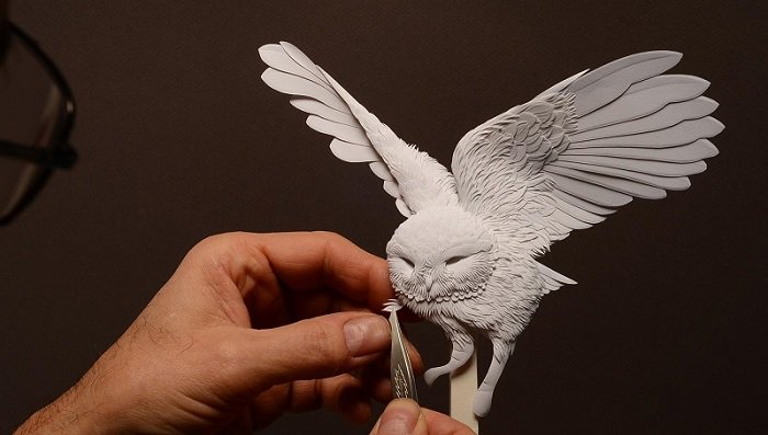 TOToolLibrary's tweet image. And you thought your little #origami bird was good - Calvin Nicholls work will blow you away bit.ly/1RYwojr