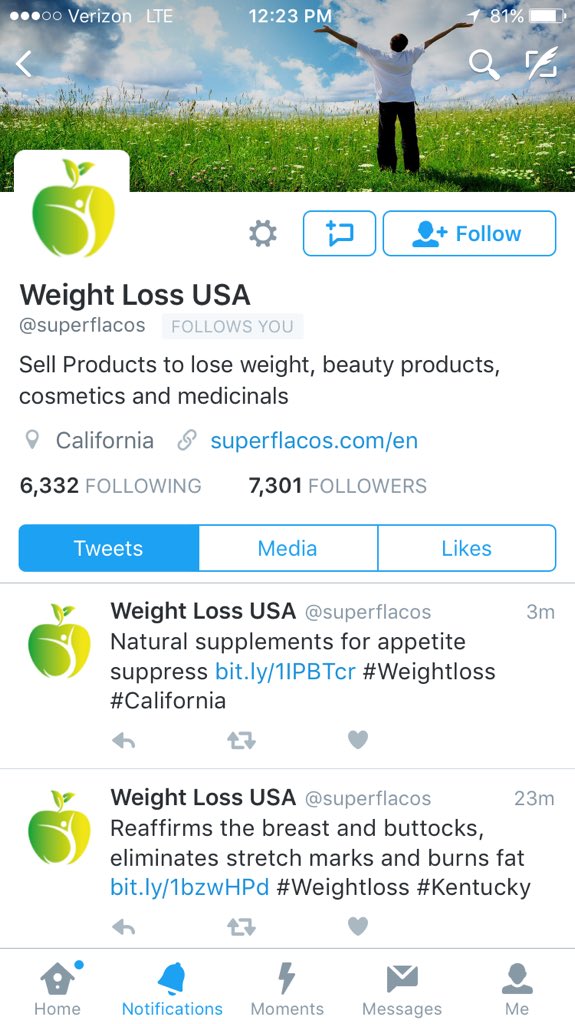 JoeBakes4's tweet photo. I'm glad Weight Loss hit me up with the follow... https://t.co/dBCiChkw3C