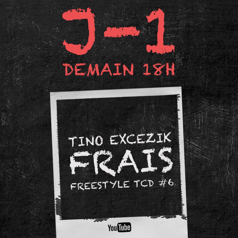 Tino_Excezik's tweet photo. ► J-1 Chacal !
#NOUVEAUCLIP #DEMAINSOIR #18H #YOUTUBE https://t.co/n9jL0OpT5T