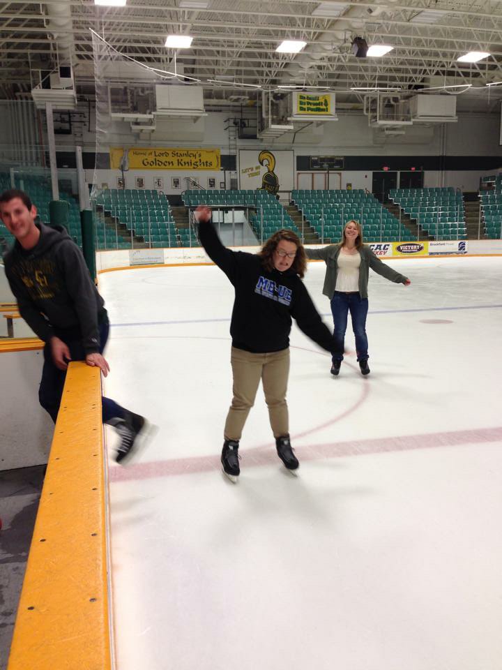 On Sundays, Honors students volunteer to clean Cheel Arena. Sometimes we get access to the ice in return!#ClarksonU