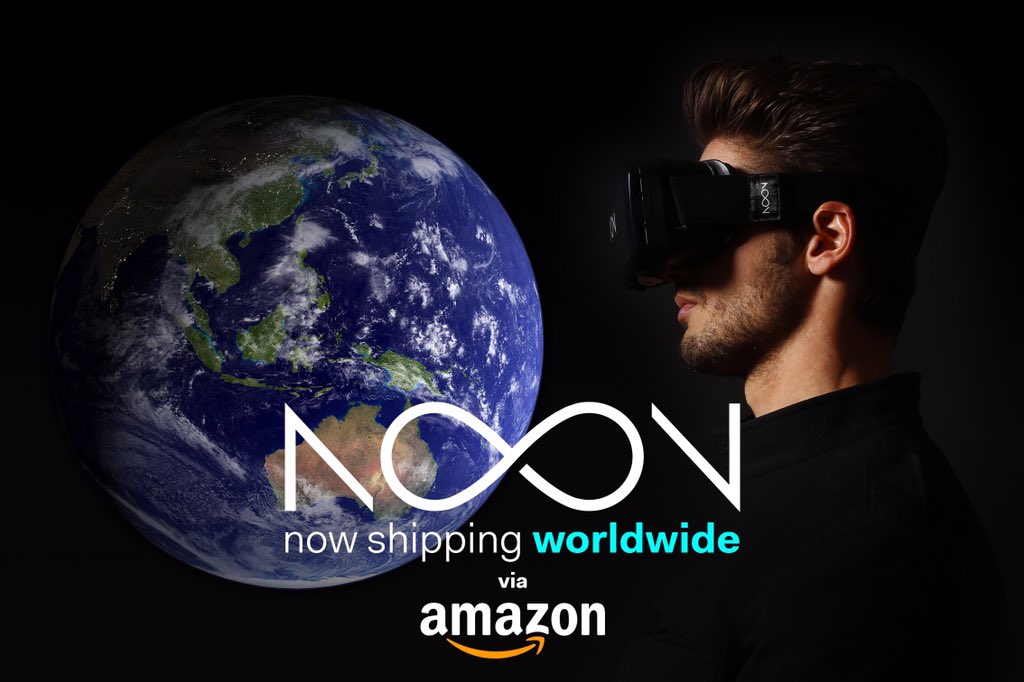NOON VR is now #global! Shipping everywhere across the world via Amazon. We're stoked. #VirtualReality #getnoonvr