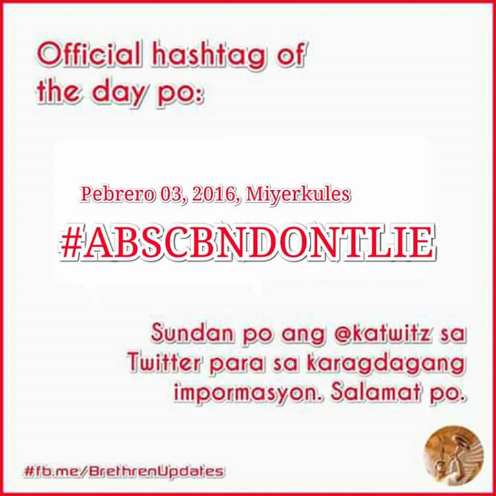 ramirpao_inc's tweet photo. #ABSCBNDONTLIE
#KaisaNgKaEVM #INC101 #TambuliNgMgaPaalala #Kahayagan #INCUpdates #IglesiaNiCristo https://t.co/XaEEuu8D2u
