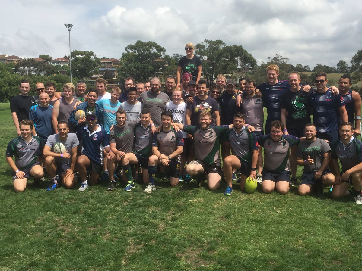 MelbourneRebels's tweet photo. Our Rebels took time to support @MelbChargers at the 2016 GLBTIQ Sports Festival on Saturday https://t.co/QxEdcb6YHy https://t.co/O8GqSKe6fv