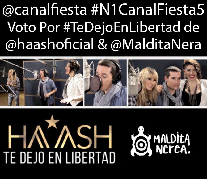 HaAshEsp's tweet photo. #HaAshFans #Family Necesitamos Ayuda VOTEN por @haashoficial Sigan Las Instrucciones☟☟ HT+TeDejoEnLibertad+HaAsh https://t.co/GrTfVabWq8