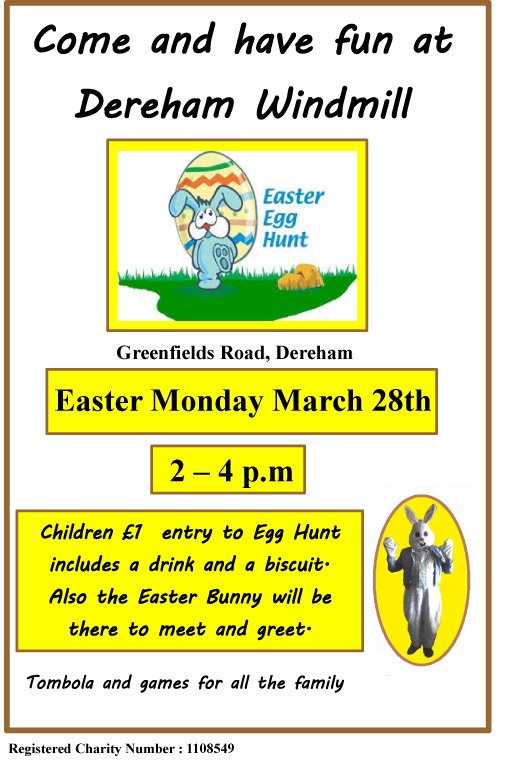 Date for your diaries. #Easter #Dereham #Norfolk #Windmills