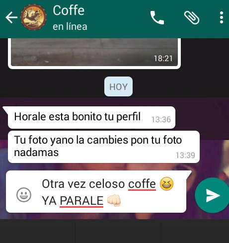 maggiedriro's tweet photo. Coffe de celostina 😝 
No quiere a manuelito 😭😭😭 
Bueno poquito ❤ ❤❤ https://t.co/oOU4HXao3G