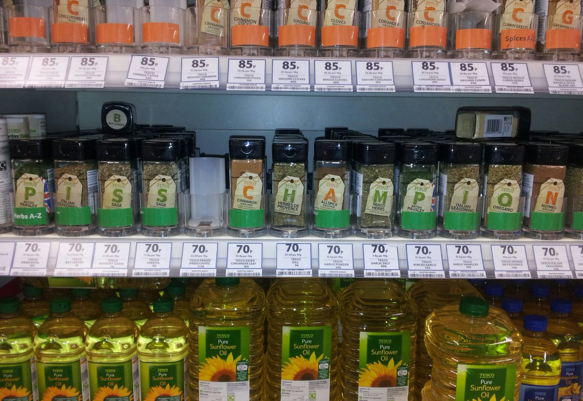 PoisonPopcorn's tweet photo. cleanup in aisle 3... #supermarketscrabble #spicejacking https://t.co/rIpTE9OvTF