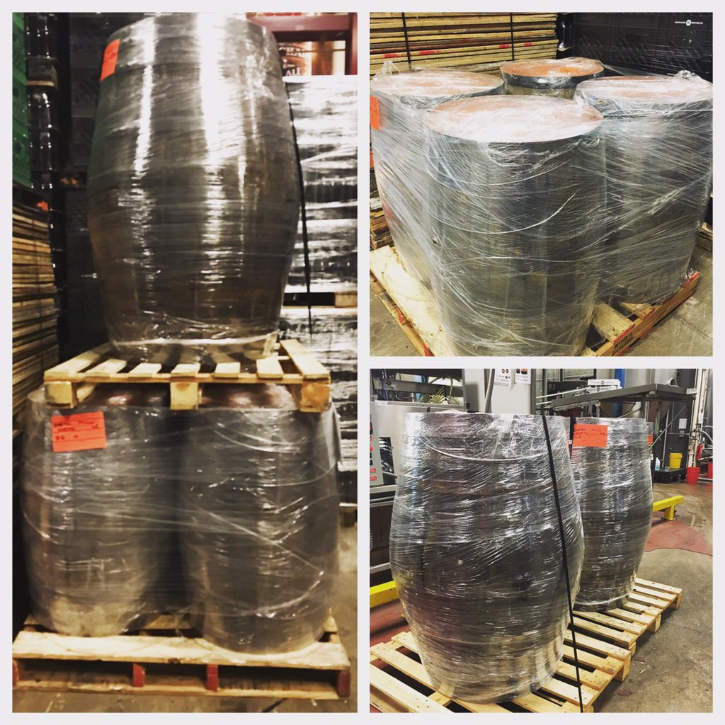 MKEbrewco's tweet photo. Today we received 3 Sherry Butts and 4 Brandy Barrels from @CopperAndKings #checkoutourbutts #exbeeriments https://t.co/SMnBfpKkcL