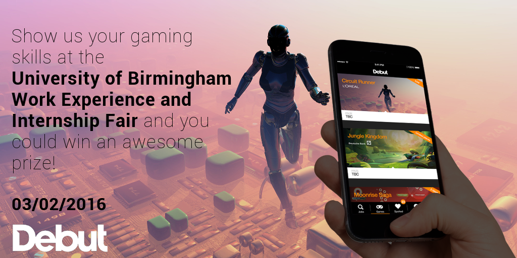 DebutCareers's tweet photo. Can't wait to see some more high scores tomorrow at @careersbham Internship Fair!
#GameYourWayToAnInternship https://t.co/tcoKxsS4rA