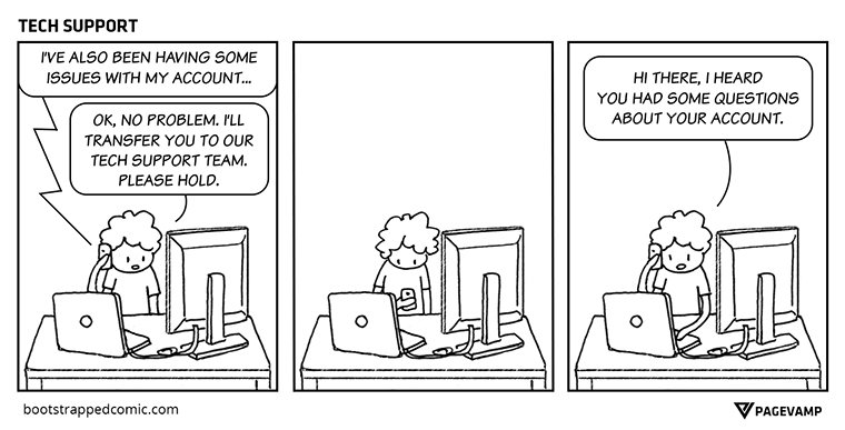bootstrappedcom's tweet photo. When you call an early-stage startup for support, this is what's happening... @ProductHunt https://t.co/C4hHwsXFlw https://t.co/xNUTTnHhzd
