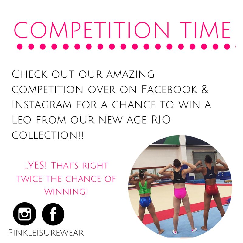 pinkleisurewear's tweet photo. COMPETITION TIME! ##pinkleisurewear #practiceinpink #pinkcompetition #riocollection https://t.co/M8vwaZjrOt