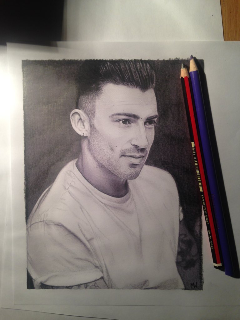 mwales1984's tweet image. My drawing of tonight 😊 @JakeQuickenden