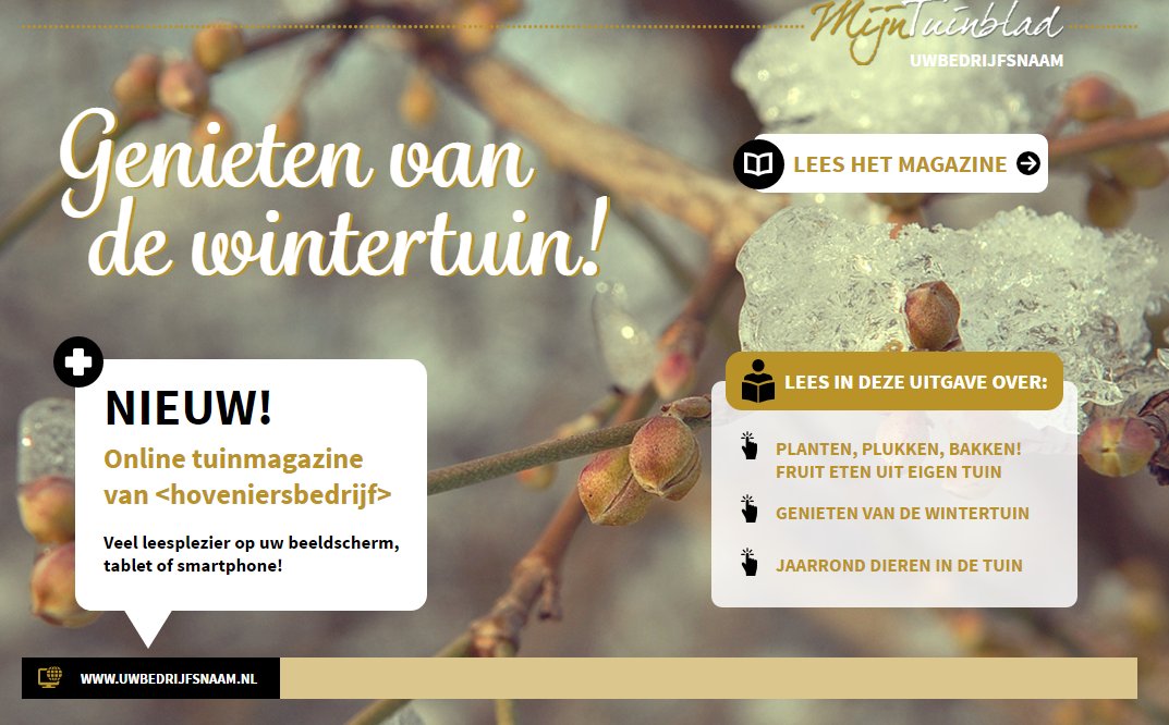 hetgroenbureau's tweet photo. Nieuw voor hoveniers: online magazine MijnTuinblad. Maximaal informeren en inspireren! https://t.co/DUsmWndOpS https://t.co/gdt3kLmZtd