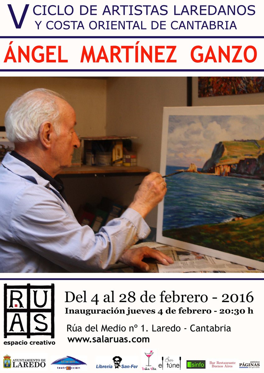 inauguración de la exposición de Ángel Martínez Ganzo, jueves 4 de febrero a las 20:30h