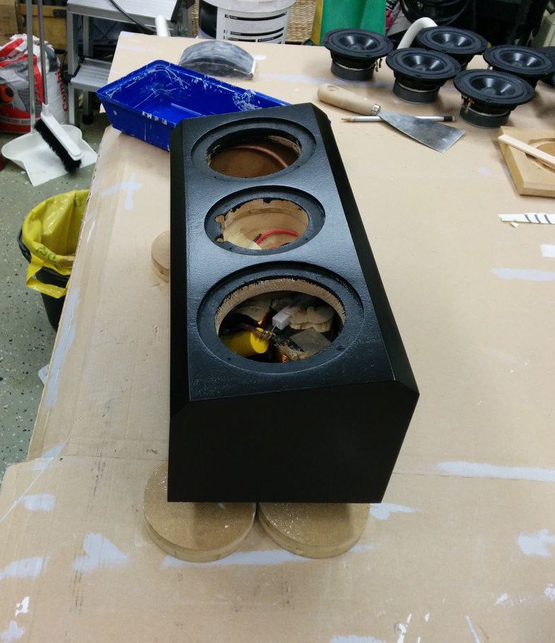 fredrik_rambris's tweet photo. Center speaker gets first coat of paint https://t.co/mYLYUhQqyH https://t.co/f8wRZjGVaz