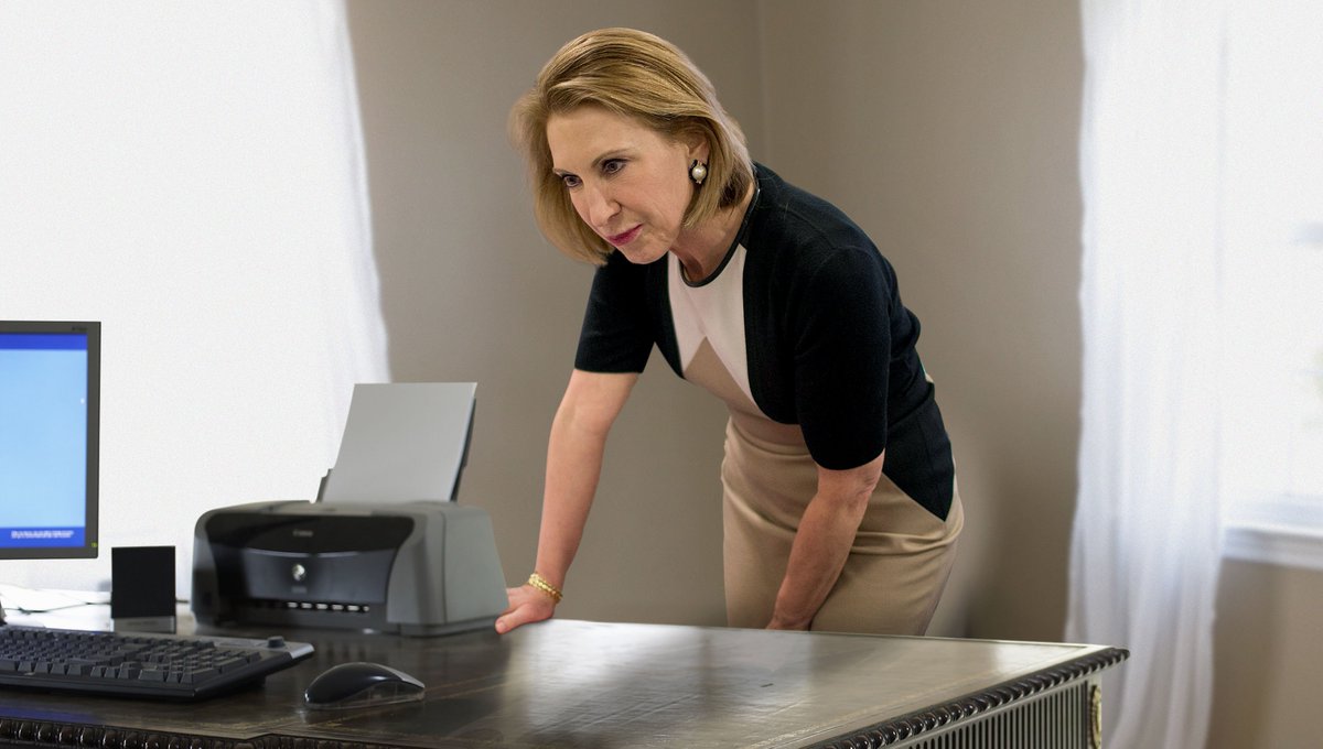 OnionPolitics's tweet photo. ‘I Think We Still Have A Shot,’ Carly Fiorina Assures Closest Inkjet Printer https://t.co/UzFOfoA8S0 https://t.co/CituqXd3Ks