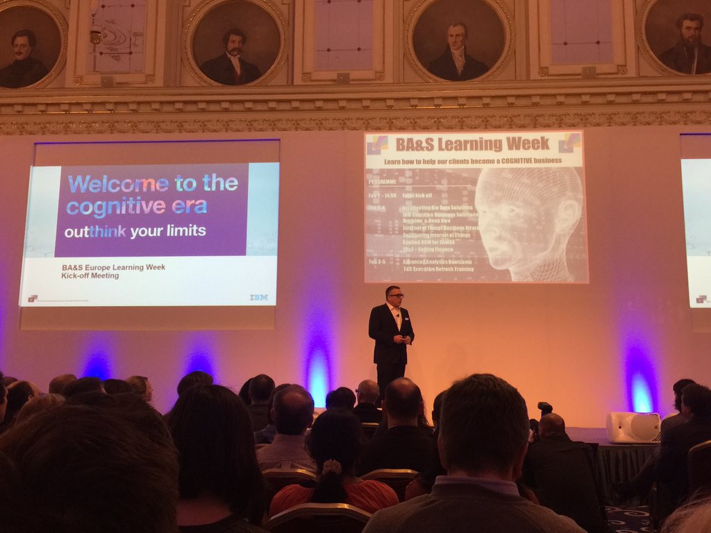 LAndrewsTA's tweet photo. Great IBM conference in Budapest #baslearningweek #cognitive #ai #iot @kirschniak https://t.co/S5W7K2UMTb