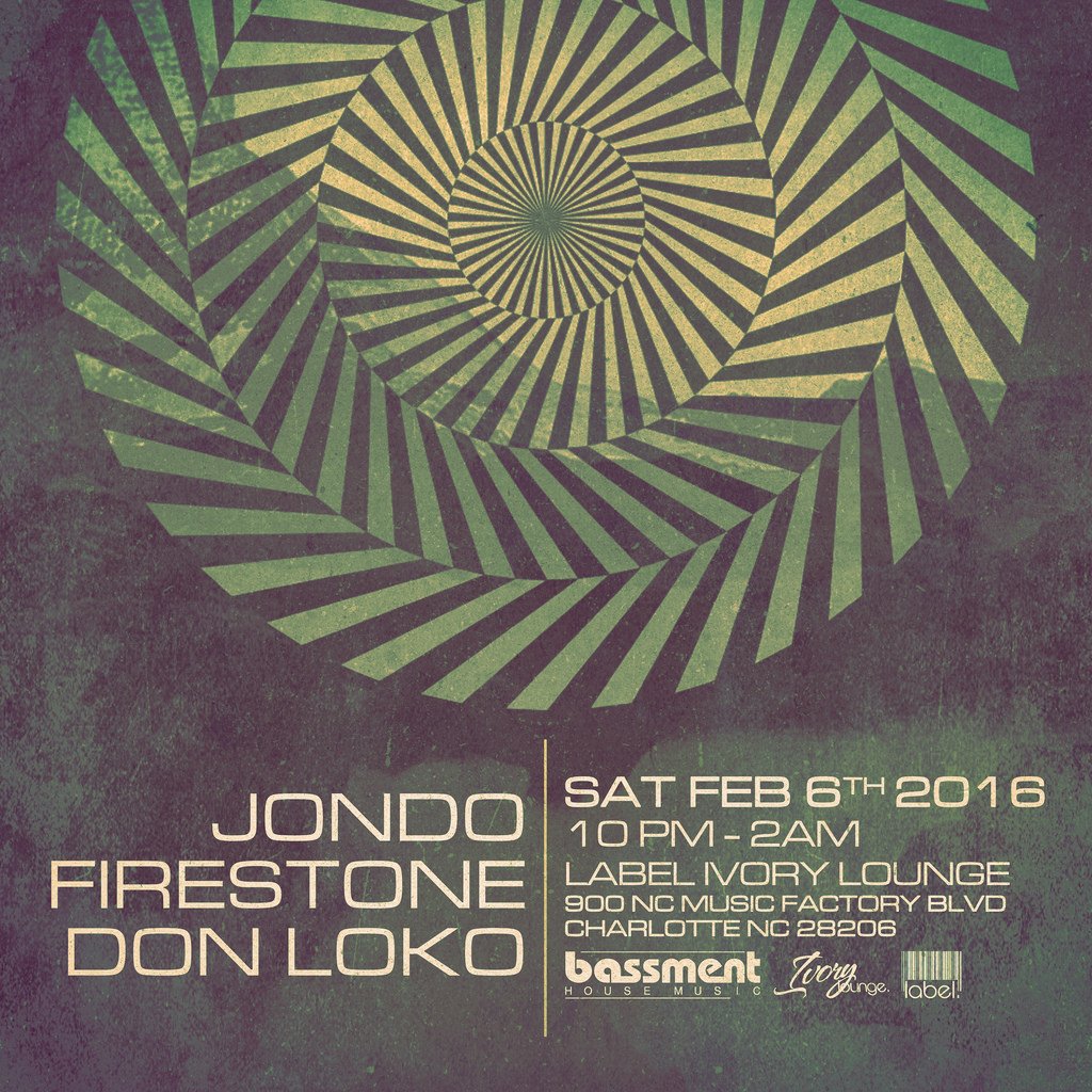 This saturday we welcome Jondo (NYC), Firestone and Don Loko to the lounge #undergoundhousemusic <a href="/realhousemusic/">Real-House</a>