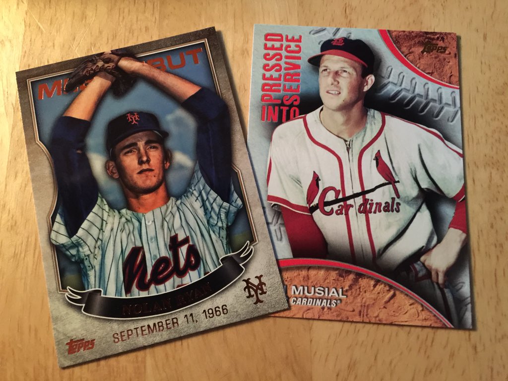 ThoseBackPages's tweet photo. #Collect #thehobby #cardchat some more inserts #2016Topps https://t.co/PqwnqMdToM