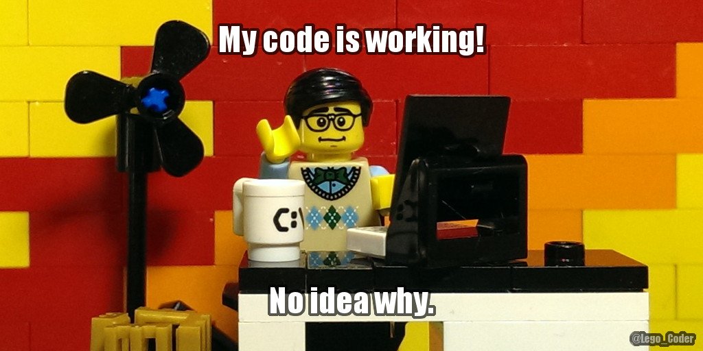 Lego_Coder's tweet image. Here&apos;s a new #coderjoke meme thing. Thanks for all the follows peeps. Planning something bigger when I reach 1024